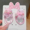 Children's cute flower hair bands, ponytails, bun heads, girls' sweet hair bands, high elasticity, no damage to hair, baby headwear, Yifan accessories Application Scenario